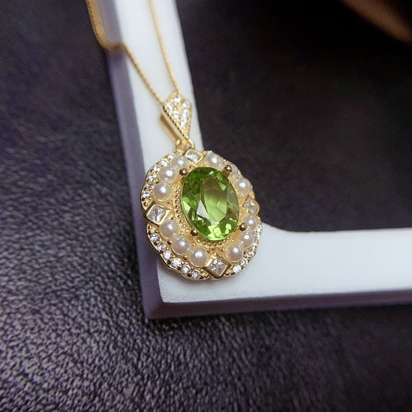 Natural Olivine Pendant